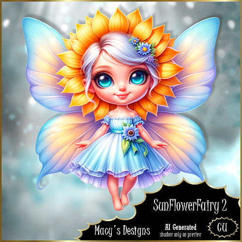 AI - SunFlower Fairy 2 - Click Image to Close
